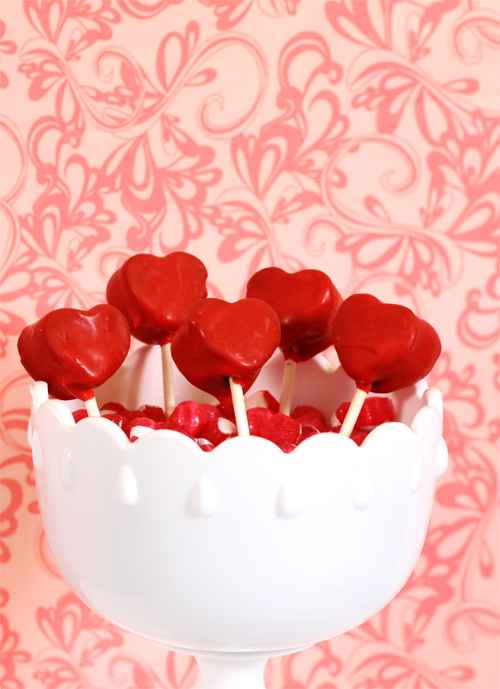 Heart cake pop