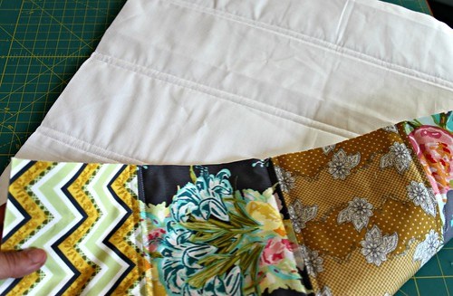 finished pillow top and back