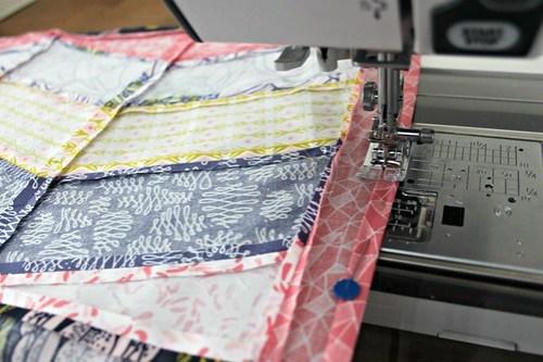 17. hem all four sides, beginning with the top and bottom