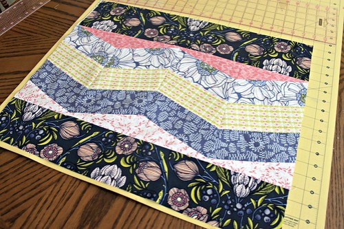 15. add border fabrics, if you can center them