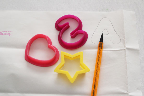 Trace shapes to heat n bond