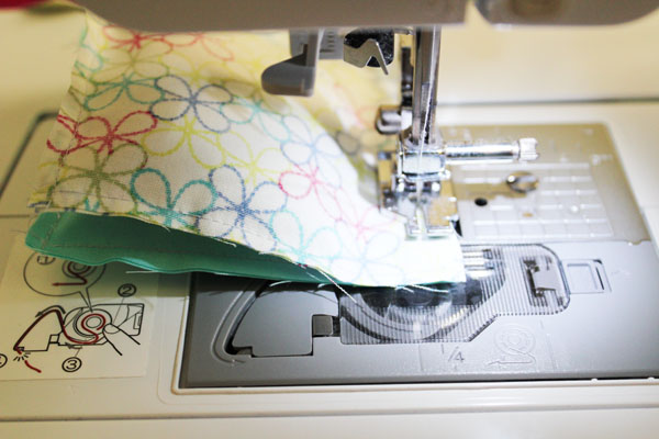 Together with quarter inch seam