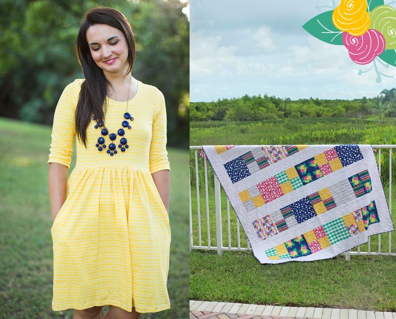 Yellowkintdress_freequilt Yellowkintdress_freequilt