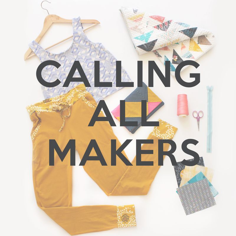 Call to Sewists Picture with text