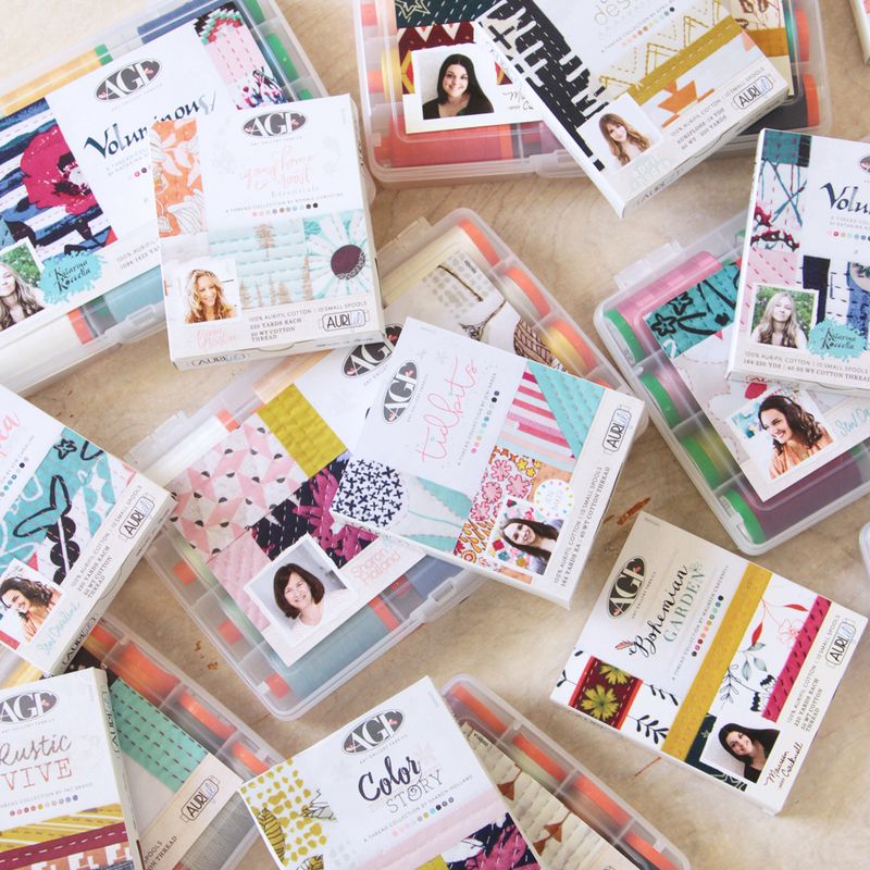 Aurifil Thread Boxes Mixed