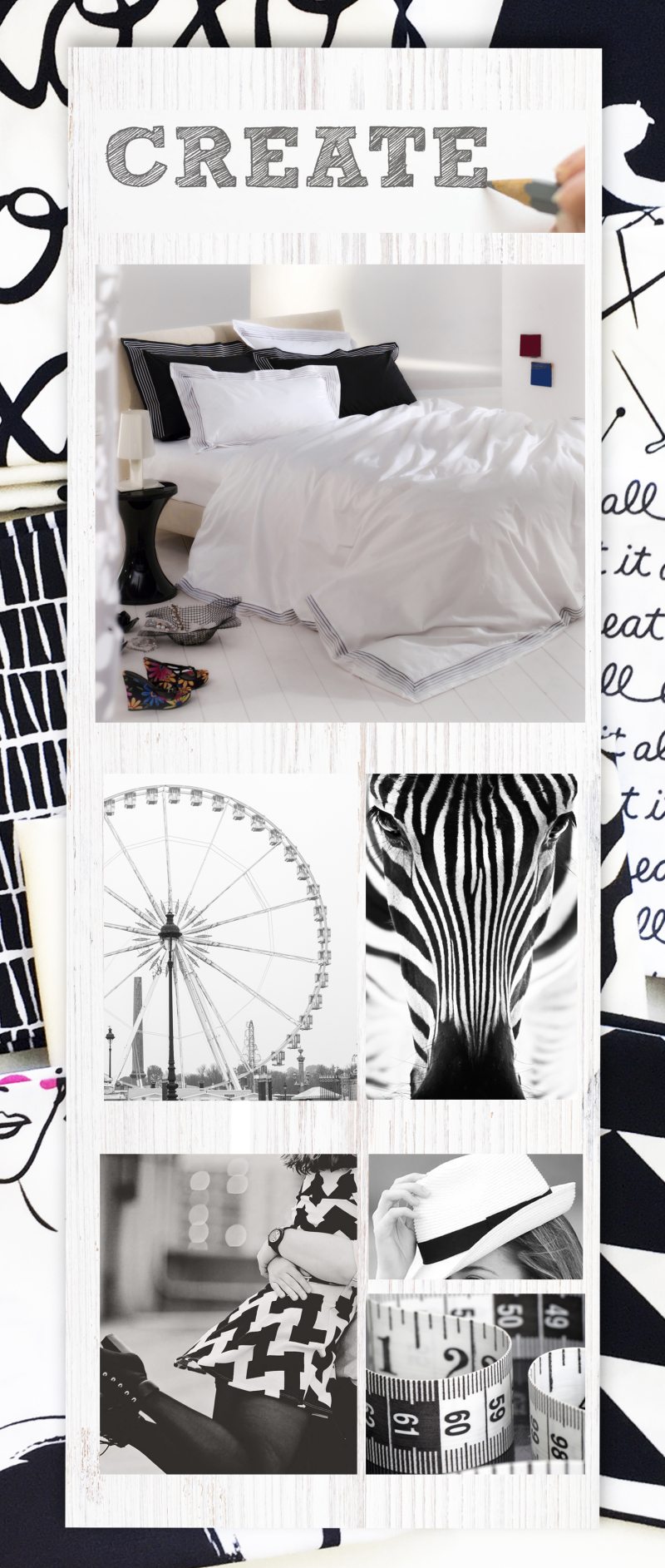 Mood board on pics-black-andwhite
