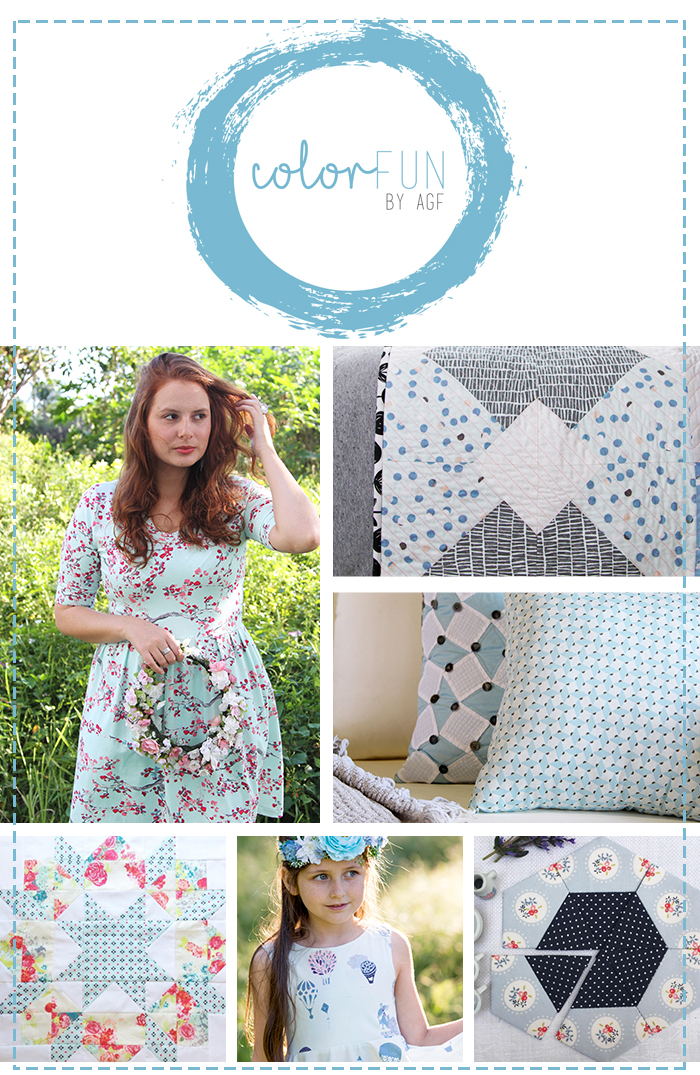 ColorFun collage baby blue