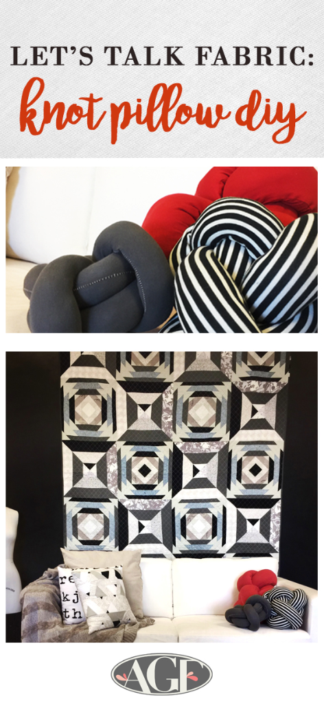 Lets Talk Fabric - knot pillow  pinterest