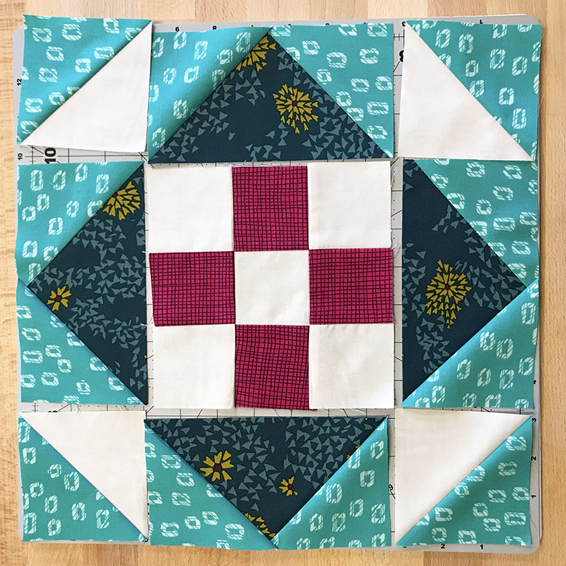 Block unsewn