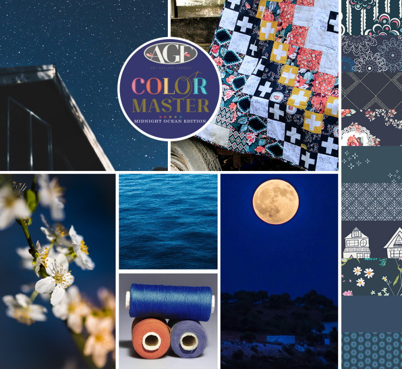 Midnight Ocean color mood board