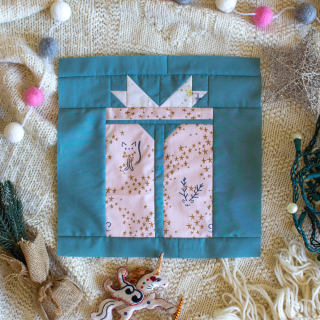 Quiltmas Day 3 XOXSEW Nakatomi Quilt Block