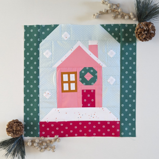 WHITE SNOW GLOBE - Block and Photo by Satomi