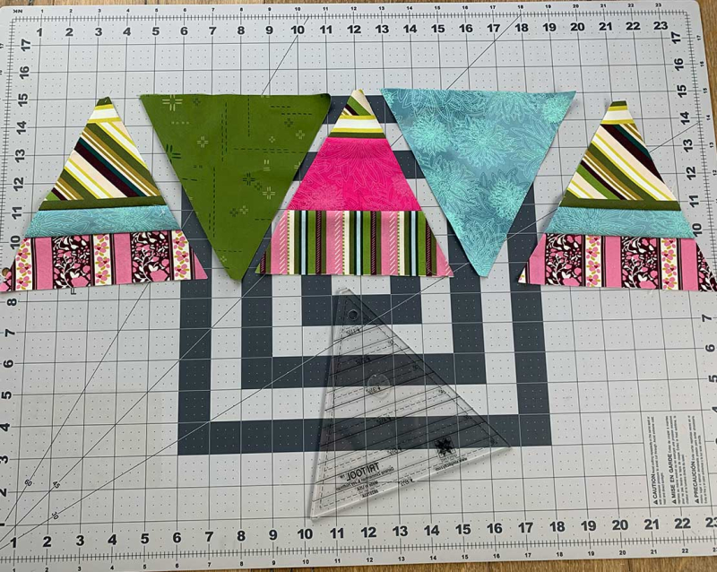 Trangles-in-a-row Trangles-in-a-row