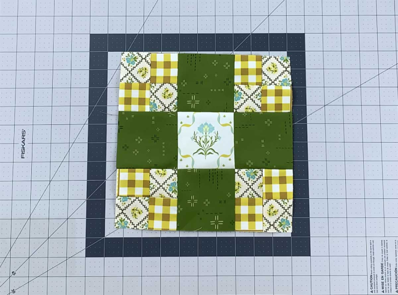 Four-patch-fussy-cut-block Four-patch-fussy-cut-block