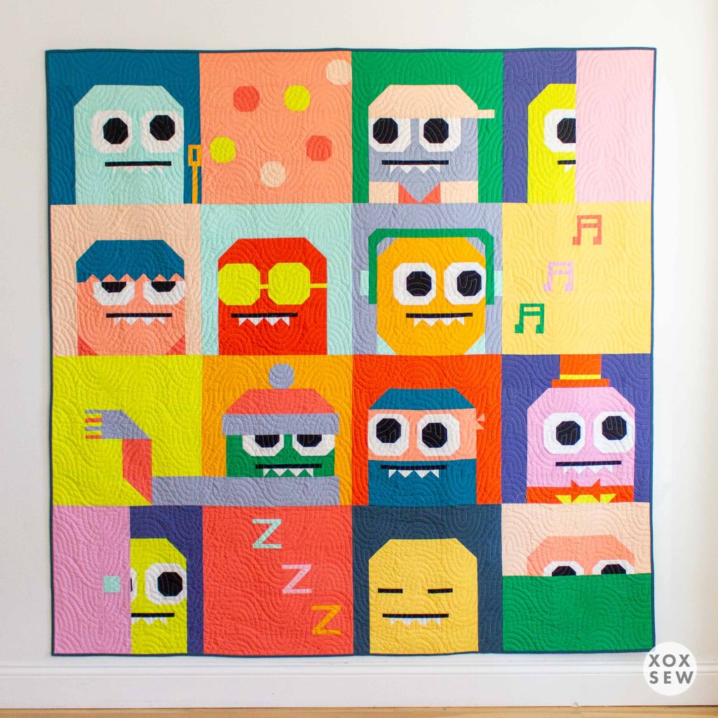 Bob Blob Quilt Pattern using PURE Solids